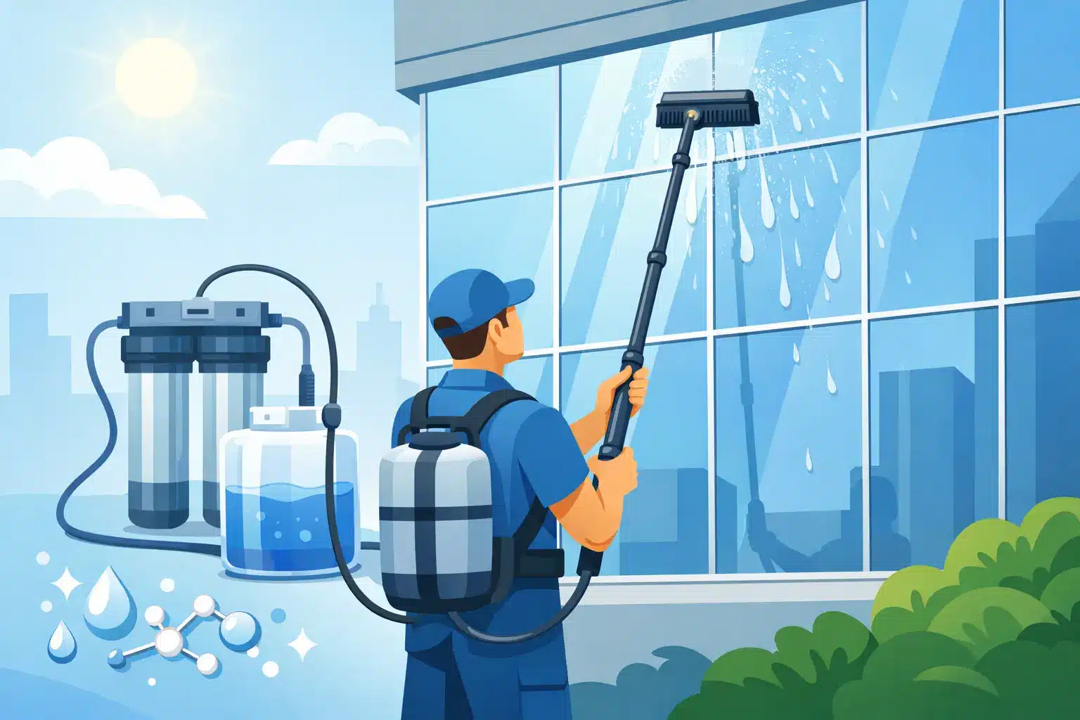 Hoe werkt osmosebewassing bij glasbewassing?