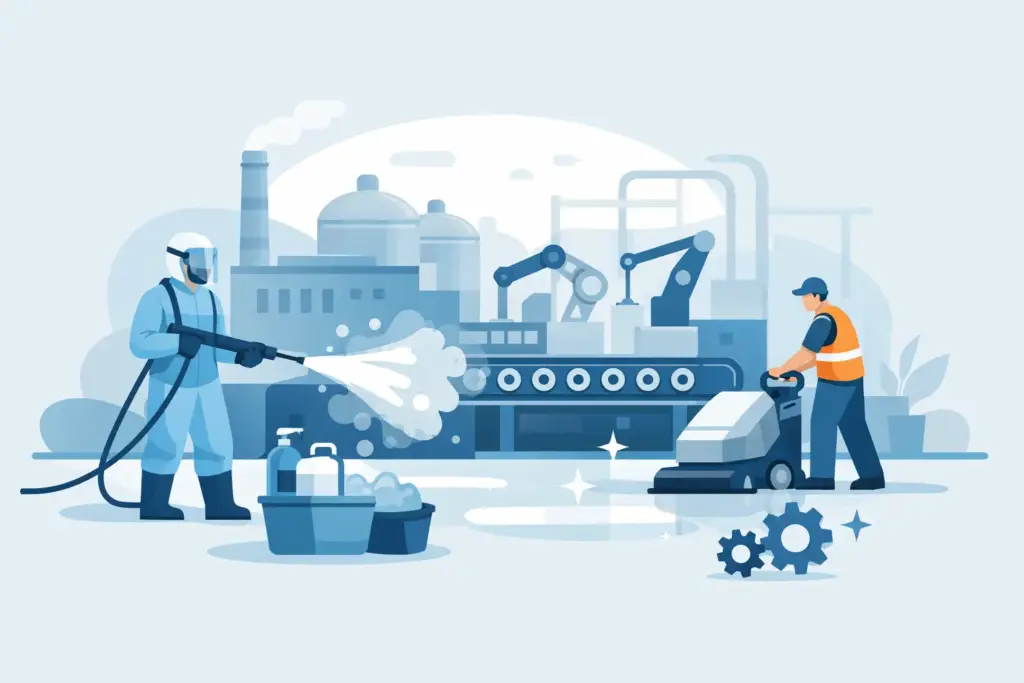 Industriële reiniging in de productieomgeving