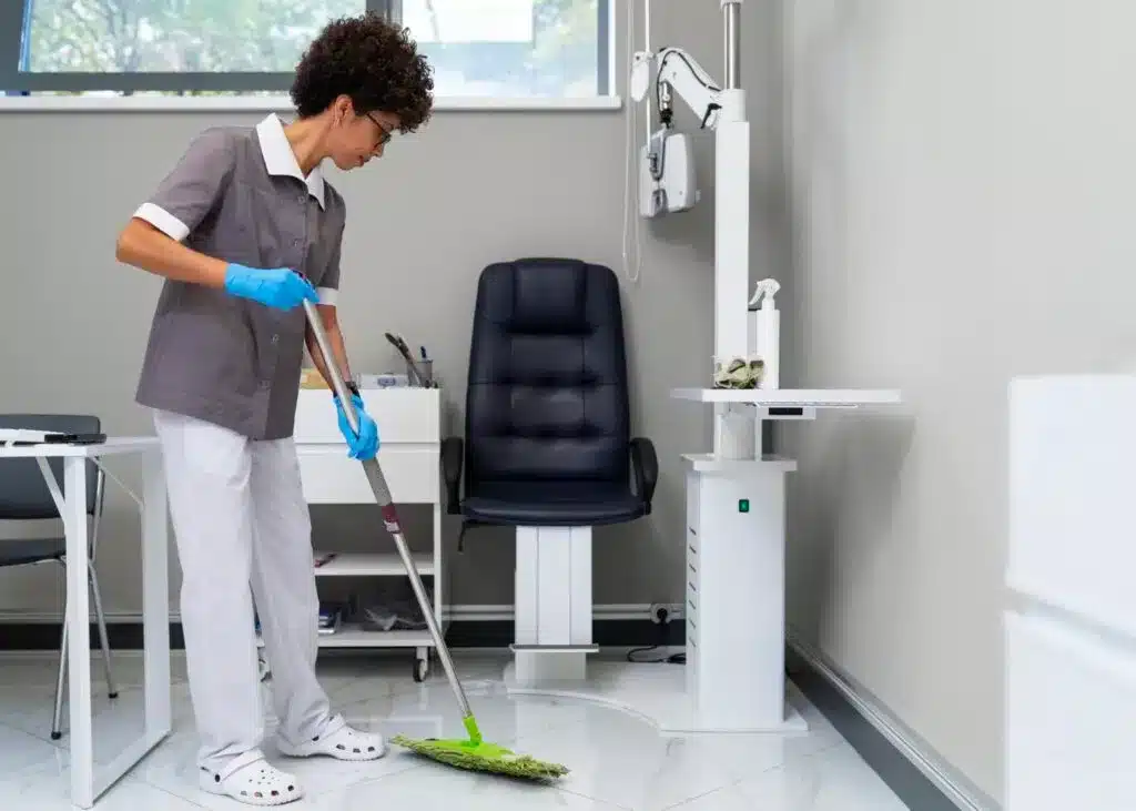 schoonmaak zorgpraktijk vloerreiniging