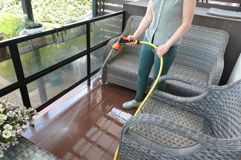 Contextbeeld voor terras en schoonmaakplanning.
